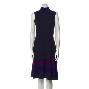 NWT RALPH LAUREN Wool‎ Maxi Dress w Knit Stripes